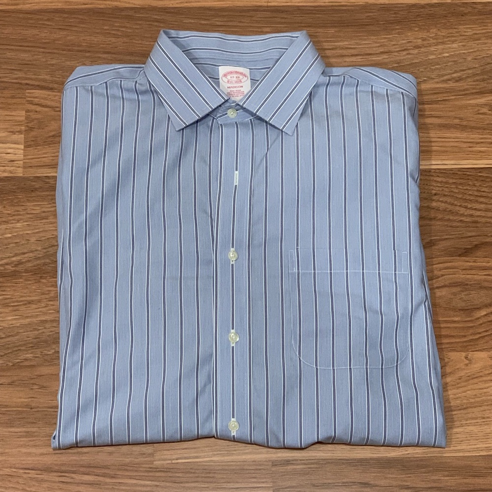 Brooks Brothers Madison L/S Striped Dress Shirt XL